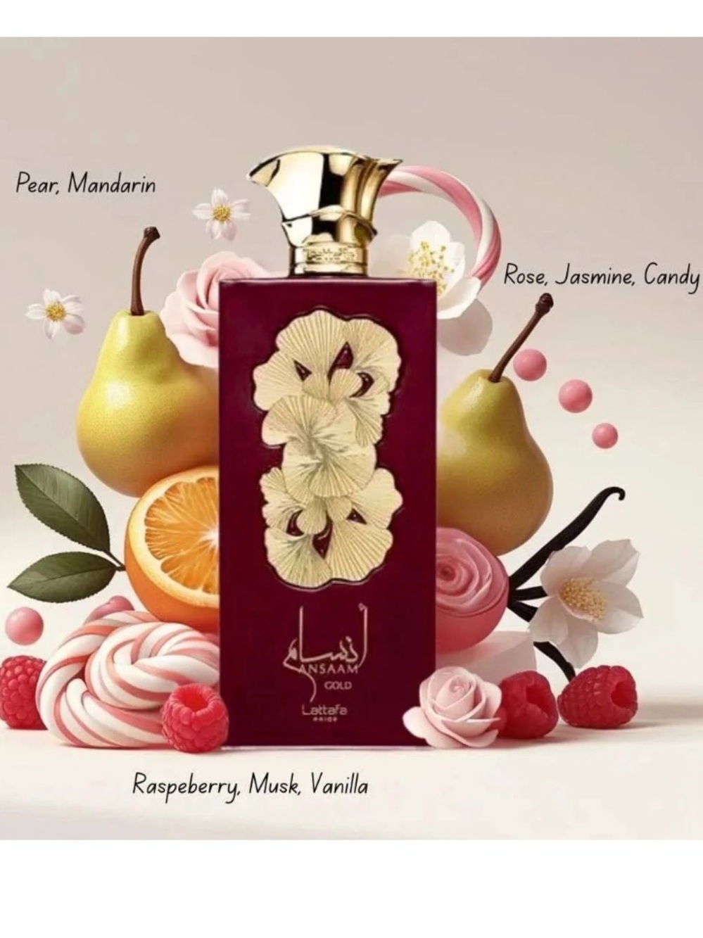 Lattafa Pride Ansaam Gold EDP Spray Arab Floral Fruity Sweet